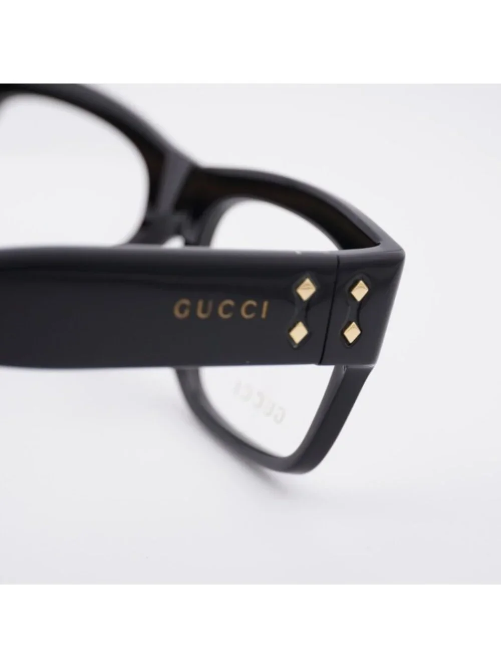 Gucci GG1707O 006 Eyeglasses Black 56mm Square Frame